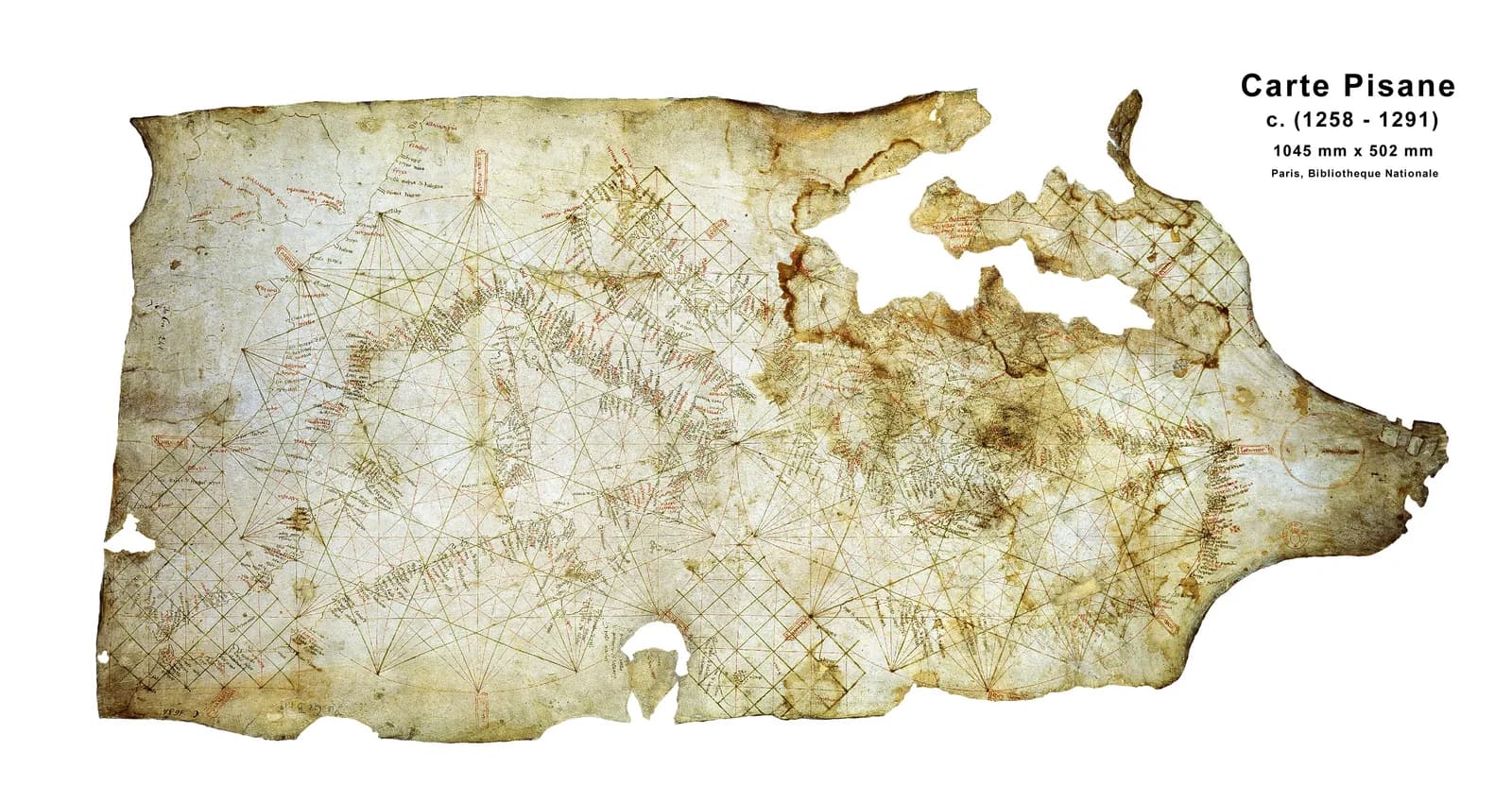 The late-thirteenth-century Carte Pisane portolan chart, BnF Ge B 1118 RES.