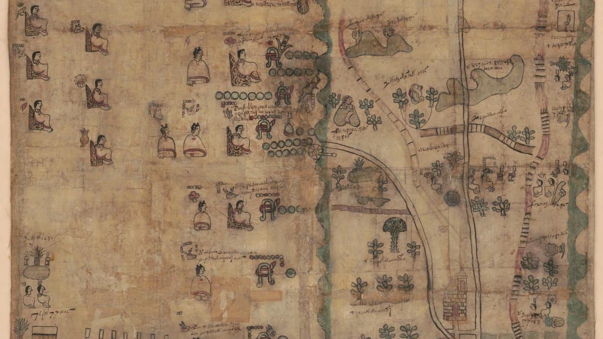 Codex Quetzalecatzin, a 1593 Nahua land and family map, Library of Congress original.