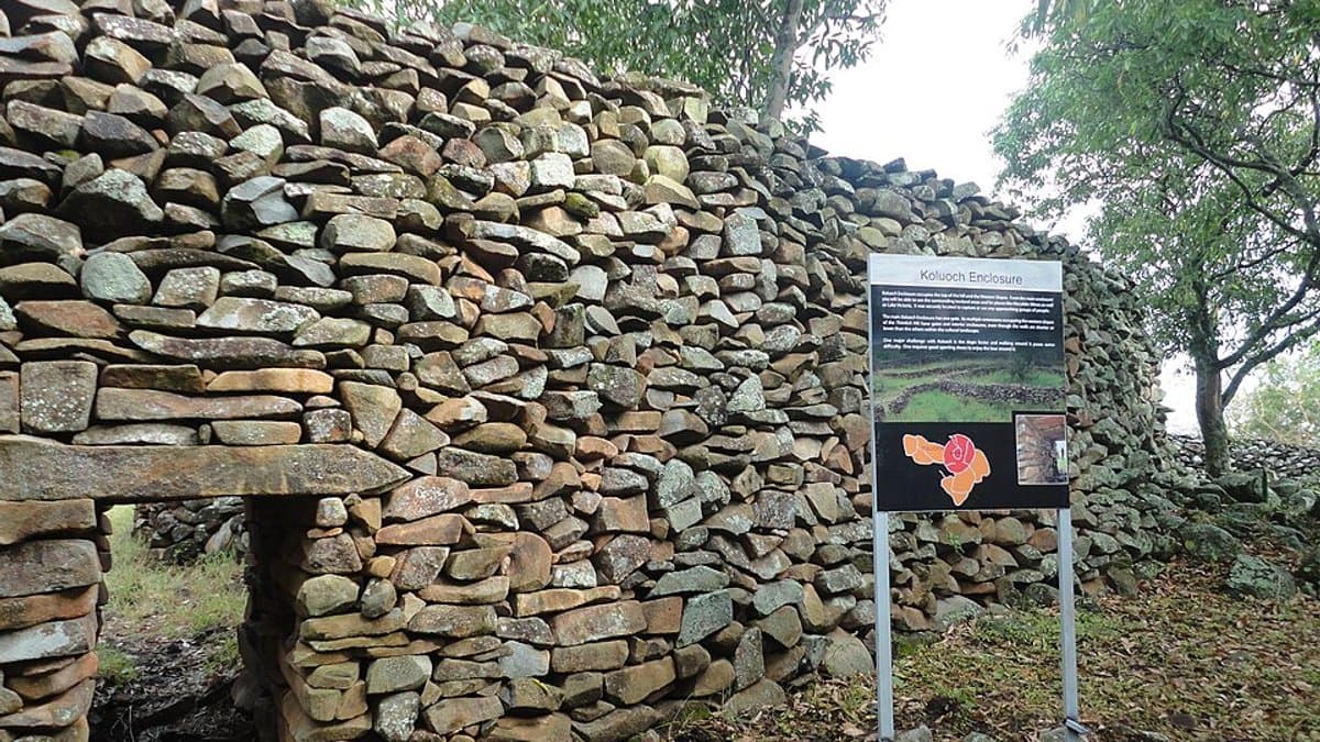 Thimlich Ohinga Cultural Lanscape is situated in Migori County in Kenya. It is a dry stone walling enclosure that reaches four metres high in some sec